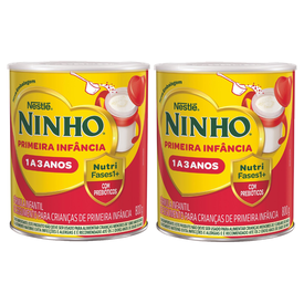 Kit Fórmula Infantil De Primeira Infância Ninho Fases 1 A 3 Anos 800G 2 unidades