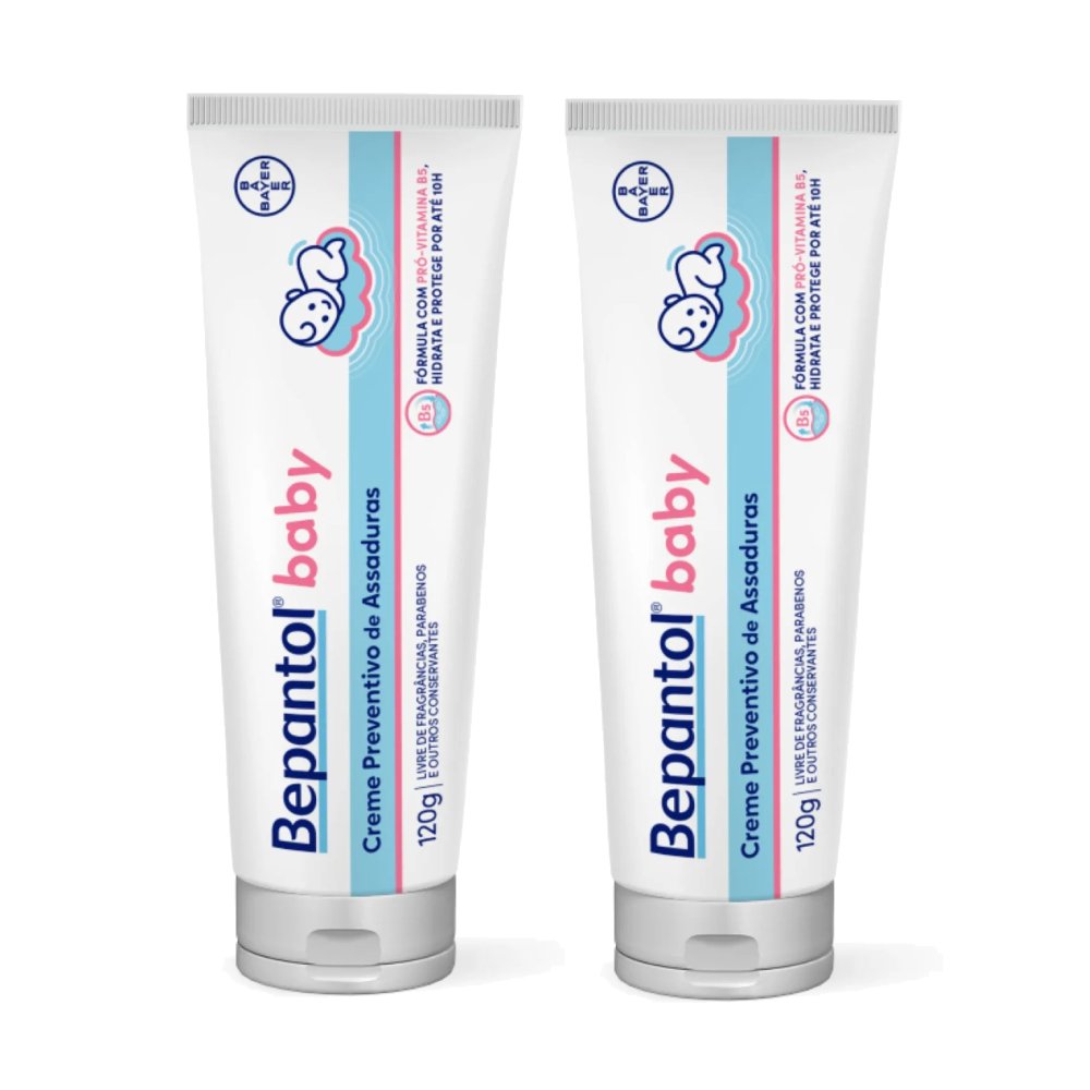 Kit Creme Preventivo De Assaduras Bepantol Baby 120g 2 Unidades