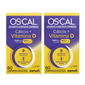 Kit Suplemento Alimentar Os Cal Cálcio 500Mg + Vitamina D 400Ui 60 Comprimidos Revestidos 2 unidades