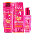 Kit Elseve Condicionador L'Oréal Paris Liso Dos Sonhos 400Ml + Shampoo L'Oréal Paris Liso Dos Sonhos 400Ml + Sérum Capilar L'Oréal Paris Liso Dos Sonhos 100Ml