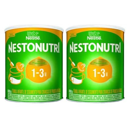 Kit Fórmula Infantil De Seguimento Nestonutri 1+ 800G 2 unidades
