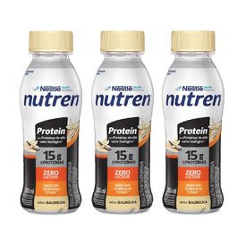 Kit Bebida Láctea Nutren Protein Baunilha 15G 260Ml 3 unidades