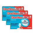 Kit Dorflex Uno Analgésico E Enxaqueca Dipirona 1G 10 Comprimidos 3 unidades