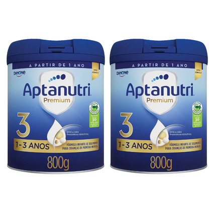 Kit Fórmula Infantil Aptanutri Premium 3 800G 2 unidades