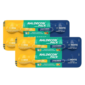 Kit Naldecon Dia E Noite Paracetamol 800Mg + Cloridrato De Fenilefrina 20Mg 6 Comprimidos 2 unidades