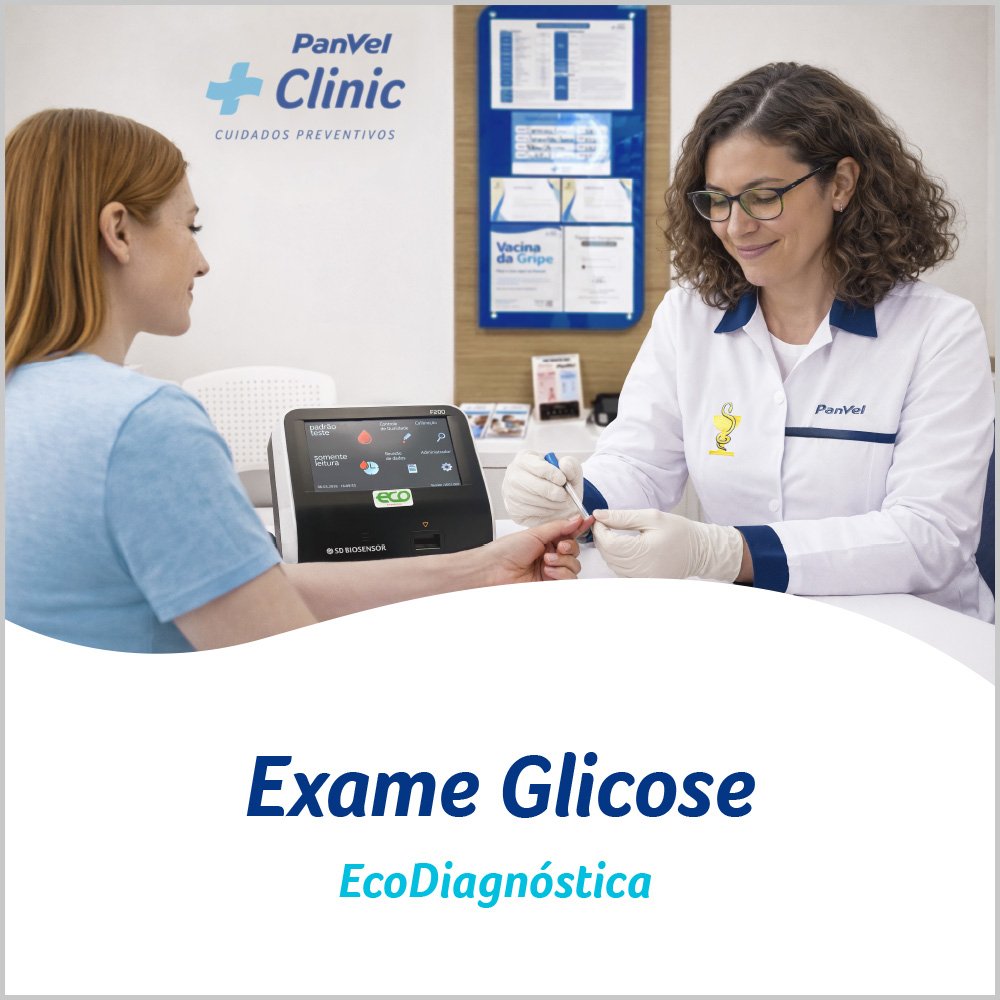 Exame Rápido Glicose Ecodiagnostica