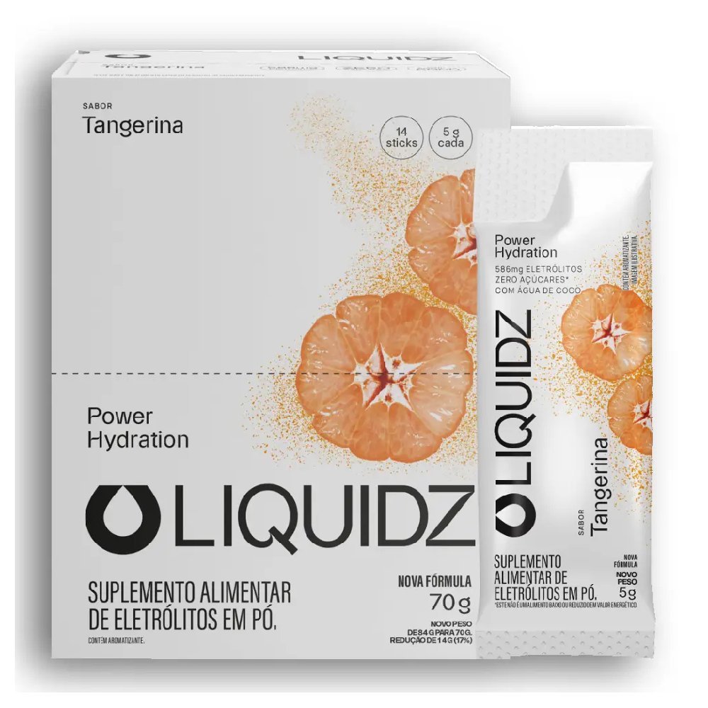 Kit Eletrólitos Liquidz Tangerina 5g 14 Unidades