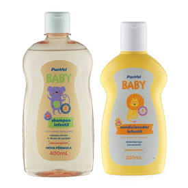 Kit Panvel Shampoo Infantil Baby 400Ml + Condicionador Infantil Baby 200Ml