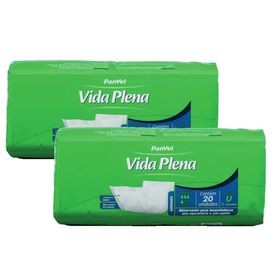 Kit Absorvente Para Incontinência Panvel Vida Plena Sem Fita Adesiva 40 Unidades