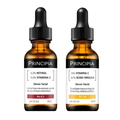 Kit Principia Sérum Facial Anti Idade Rn 0,3 Retinol 0,3% 30Ml + Sérum Facial Antioxidante Vc 10 30Ml