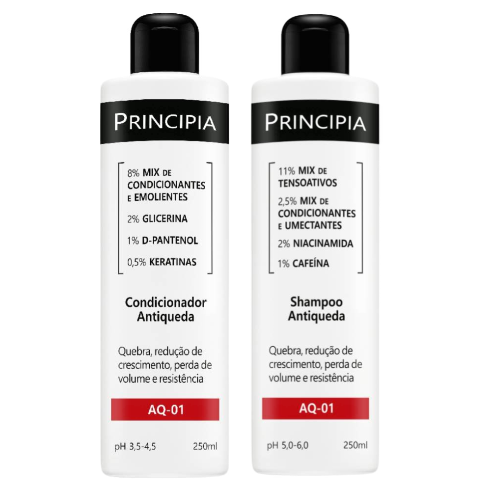 Kit Principia Shampoo Antiqueda Aq 01 250ml + Condicionador Antiqueda Aq 01 250ml