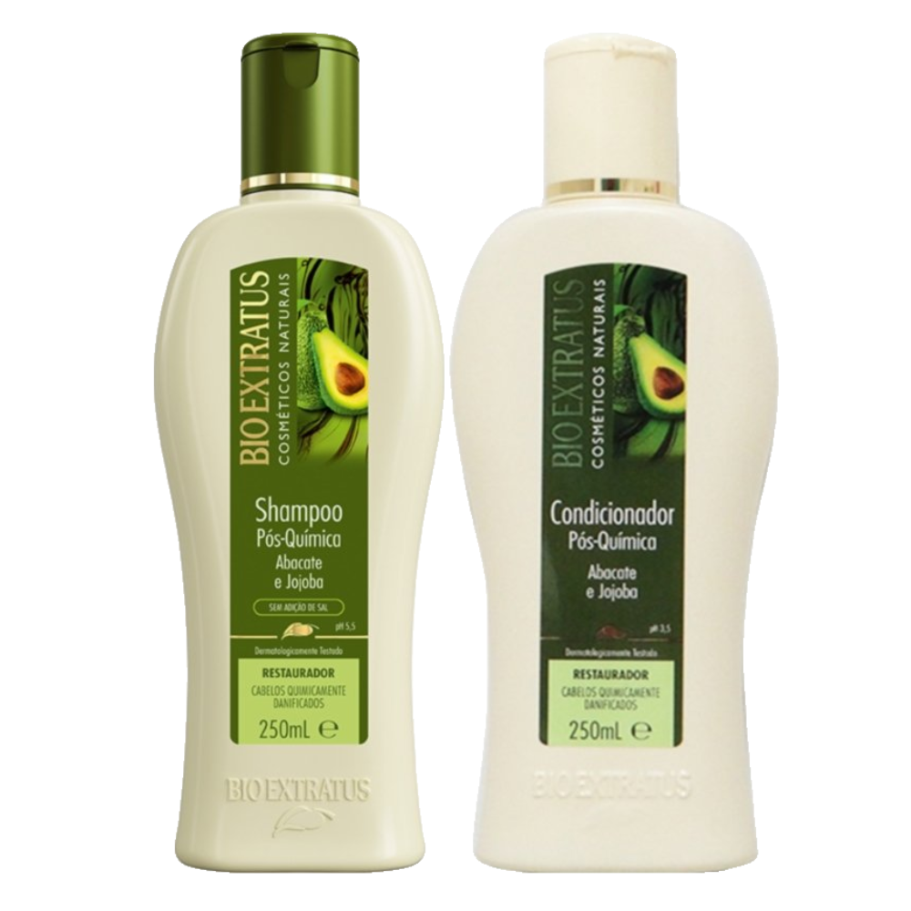 Kit Bio Extratus Condicionador Pós Química 250ml + Shampoo Pós Química 250ml