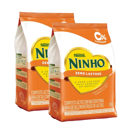 Kit Composto Lácteo Ninho Zero Lactose 700G 2 unidades