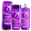 Kit Elseve Creme Para Pentear Collagen Lifter 250Ml + Condicionador 400Ml + Shampoo 200Ml