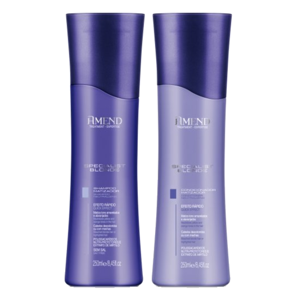 Kit Amend Condicionador Matizador Expertise Specialist Blond 250ml + Shampoo Matizador Expertise Specialist Blond 250ml