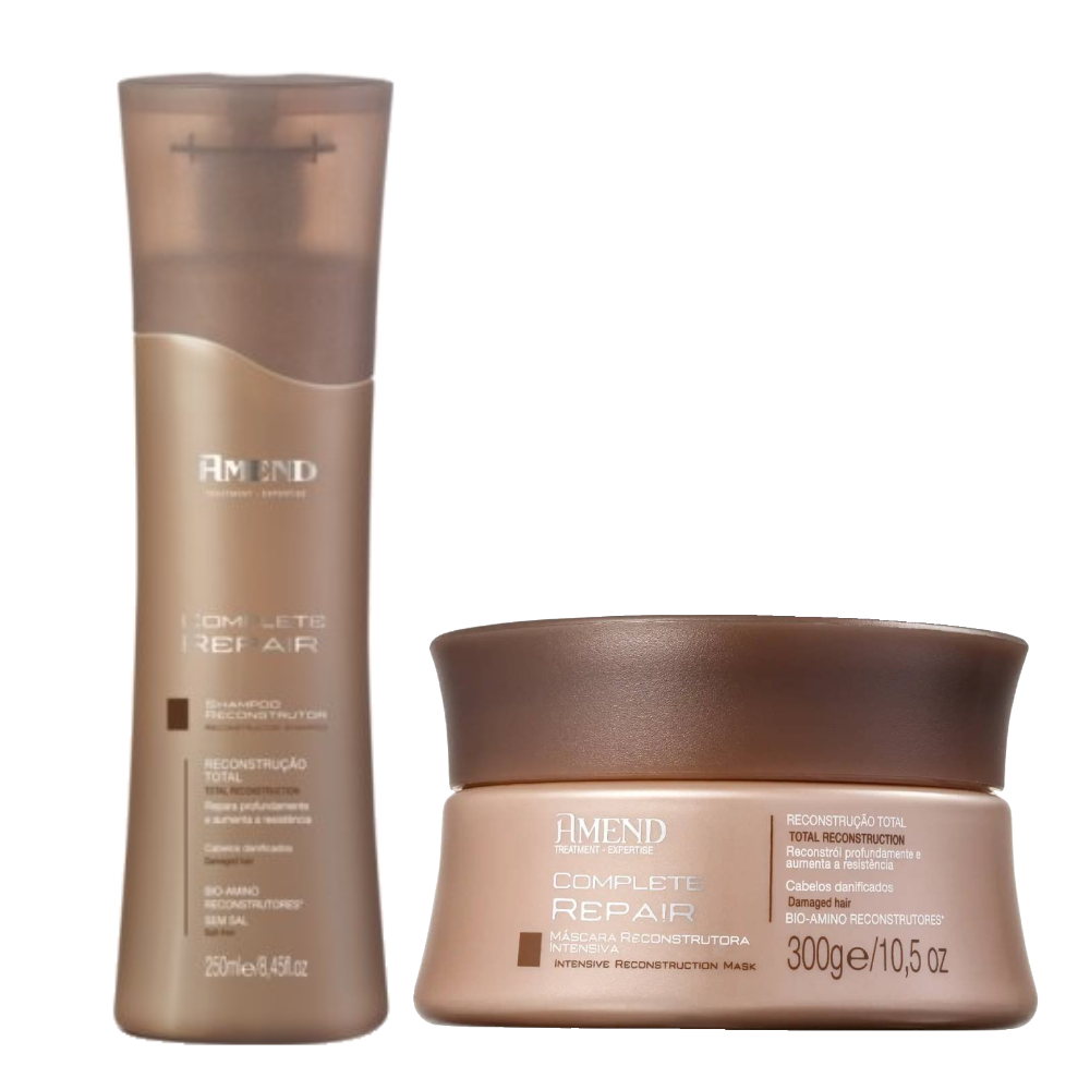 Kit Amend Shampoo Expertise Reconstrutor Complete Repair 250ml + Máscara De Tratamento Expertise Reconstrutor Complete Repair 300g