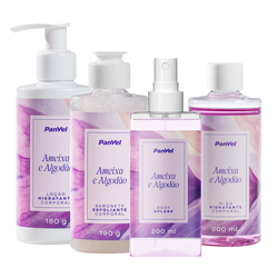 Kit Panvel Óleo Desodorante Hidratante Corporal Ameixa E Algodão 200ml + Body Splash Desodorante Corporal Ameixa E Algodão 200ml + Loção Desodorante Hidratante Ameixa E Algodão 180g