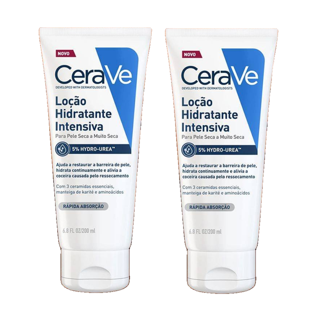 Kit Loção Facial Hidratante Intensiva Cerave Ureia 200ml 2 Unidades