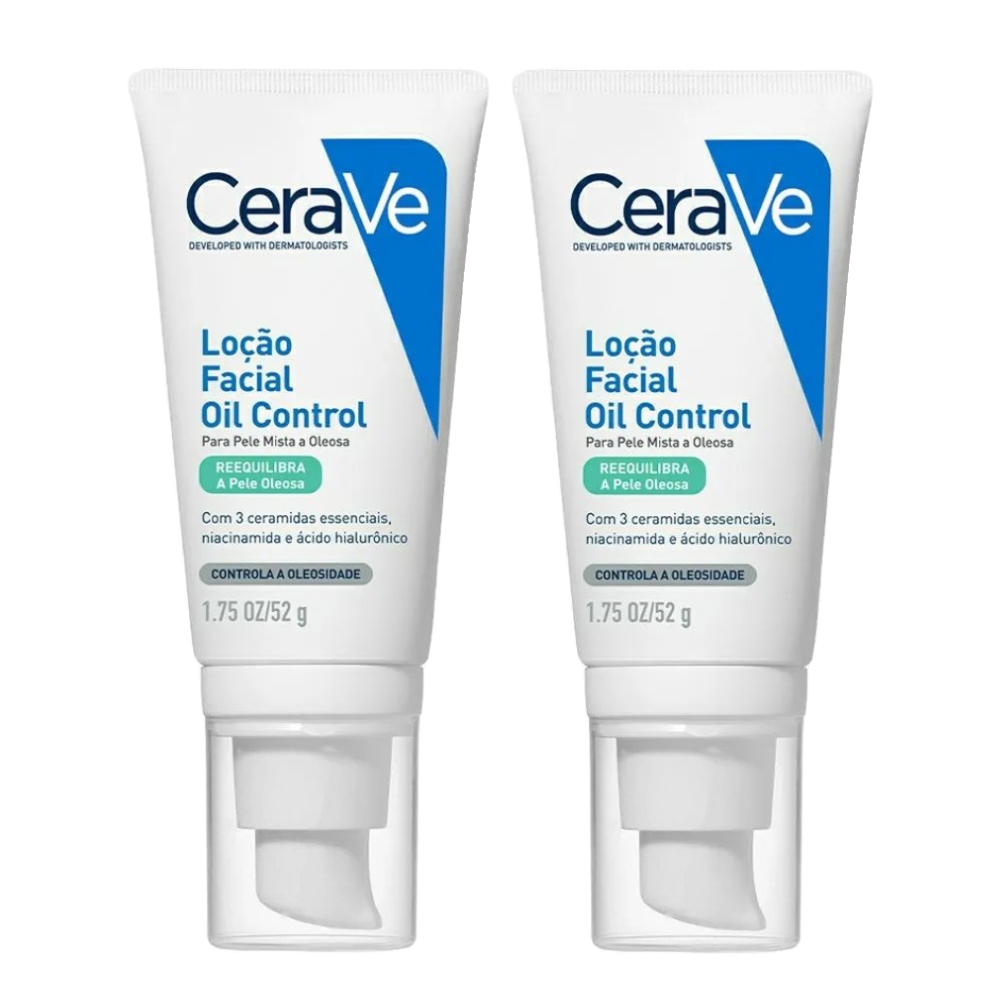 Kit Loção Hidratante Facial Cerave Oil Control 52g 2 Unidades