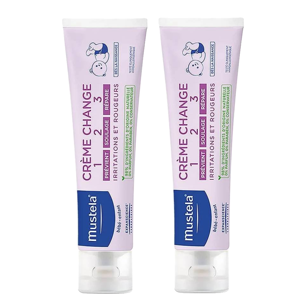 Kit Creme Vitaminado Preventivo Para Assaduras Mustela 123 108g 2 Unidades