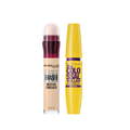 Kit Maybelline Corretivo Líquido Eraser Ivory 5,9Ml + Máscara De Cílios Colossal Volum' Express Lavável 9,2Ml