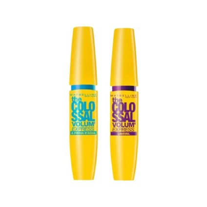 Kit Maybelline Máscara De Cílios Colossal Lavável Preto 9,2Ml + Máscara De Cílios Colossal À Prova D'Água Preto 9,2Ml