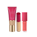 Kit Niina Secrets Corretivo Líquido Perfect Match Cor 10 + Gloss Labial Crystal Rubi + Base Líquida Hydra Glow Cor 13