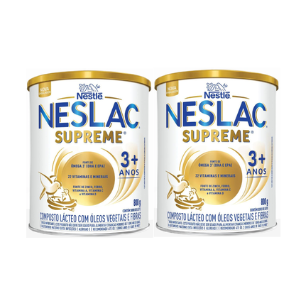 Kit Composto Lácteo Nestle Neslac Supreme 800G - 2 Unidades
