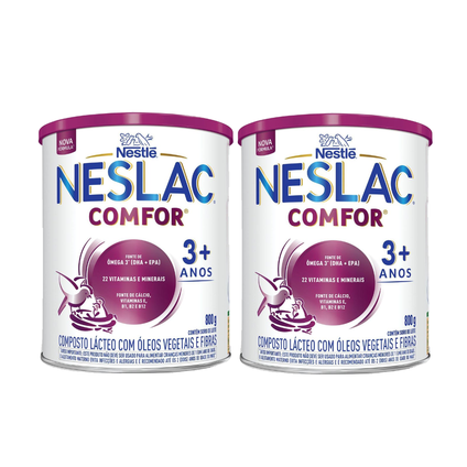 Kit Composto Lácteo Nestle Neslac Comfor 800G - 2 Unidades