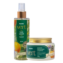Kit Panvel Mousse Hidratante Corporal Maracujá Vert 190g + Body Splash Desodorante Corporal Maracujá Vert 200ml