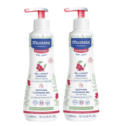 Kit Gel Lavante Para Pele Muito Sensível Mustela 300ml 2 Unidades