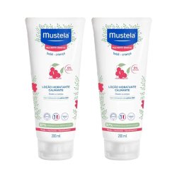 Kit Hidratante Calmante Para Pele Muito Sensível Mustela 200ml 2 Unidades