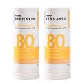 Kit Protetor Solar Facial Em Bastão (Stick) Fps80 Panvel Dermativ Cor 10 13G 2 unidades