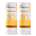 Kit Protetor Solar Facial Em Bastão (Stick) Fps80 Panvel Dermativ Cor 30 13G 2 unidades