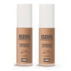 Kit Protetor Solar Facial Isdin Coverage 4 Golden Fps60 30g 2 Unidades