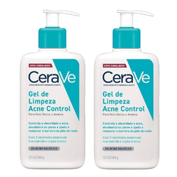 Kit Gel De Limpeza Facial Cerave Acne Control 340g 2 Unidades