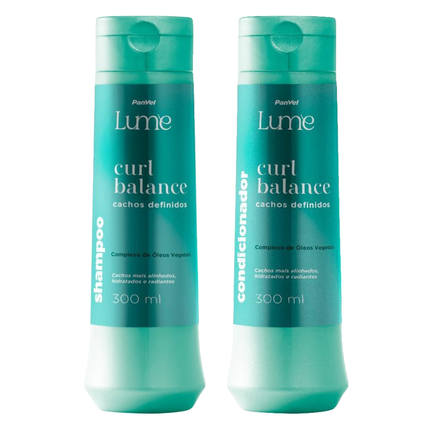 Kit Panvel Shampoo Curl Balance Lume 300Ml + Condicionador Curl Balance Lume 300Ml