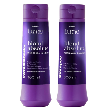 Kit Panvel Condicionador Matizador Blond Absolute Lume 300Ml + Shampoo Matizador Blond Absolute Lume 300Ml