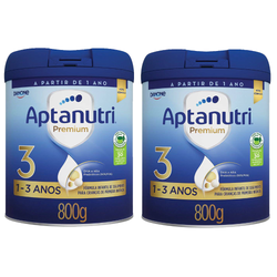 Kit Fórmula Infantil Aptanutri Premium 3 800g 2 Unidades