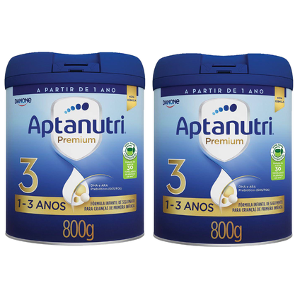 Kit Fórmula Infantil Aptanutri Premium 3 800G 2 unidades