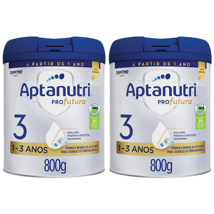 Kit Fórmula Infantil Aptanutri Profutura 3 800G 2 unidades