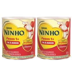 Kit Fórmula Infantil De Primeira Infância Ninho Fases 1 A 3 Anos 800g 2 Unidades