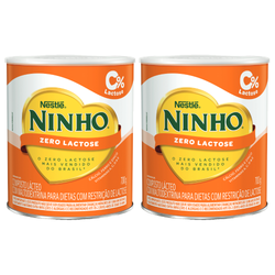 Kit Composto Lácteo Ninho Zero Lactose Lata 700g 2 Unidades