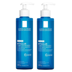 Kit Gel De Limpeza Facial La Roche-posay Effaclar Concentrado Para Pele Oleosa 300g 2 Unidades