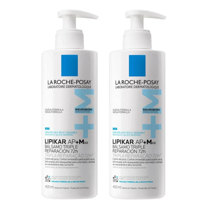 Kit Hidratante Corporal La Roche-Posay Lipikar Baume Ap+Max 400Ml 2 unidades