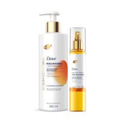 Kit Dove Óleo Sérum Em Spray Corporal Tom Uniforme 150ml + Sérum Hidratante Niacinamida + Uniformizador 380ml