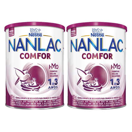 Kit Fórmula Infantil Nestlé Nanlac Comfor 800G 2 unidades