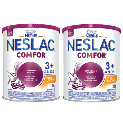 Kit Composto Lácteo Neslac Comfor Zero Lactose 700G 2 unidades