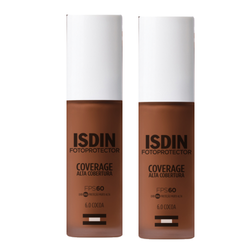 Kit Protetor Solar Facial Isdin Coverage 6 Cocoa Fps60 30g 2 Unidades