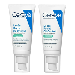 Kit Loção Hidratante Facial Cerave Oil Control 52g 2 Unidades